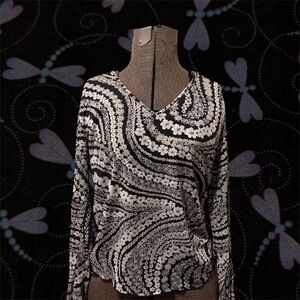 Esprit Monochrome Patterned Top